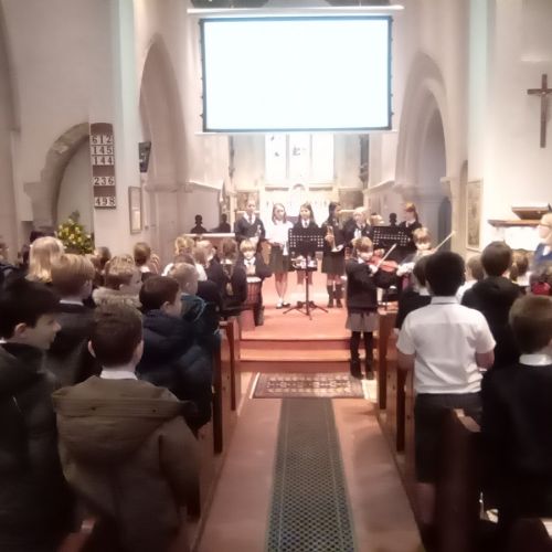 Easter2023OakfieldEnsembleAccompaniedourfirstsong